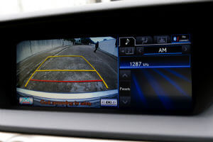 backup camera with person in background