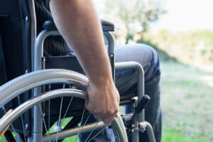 Man in wheelchair