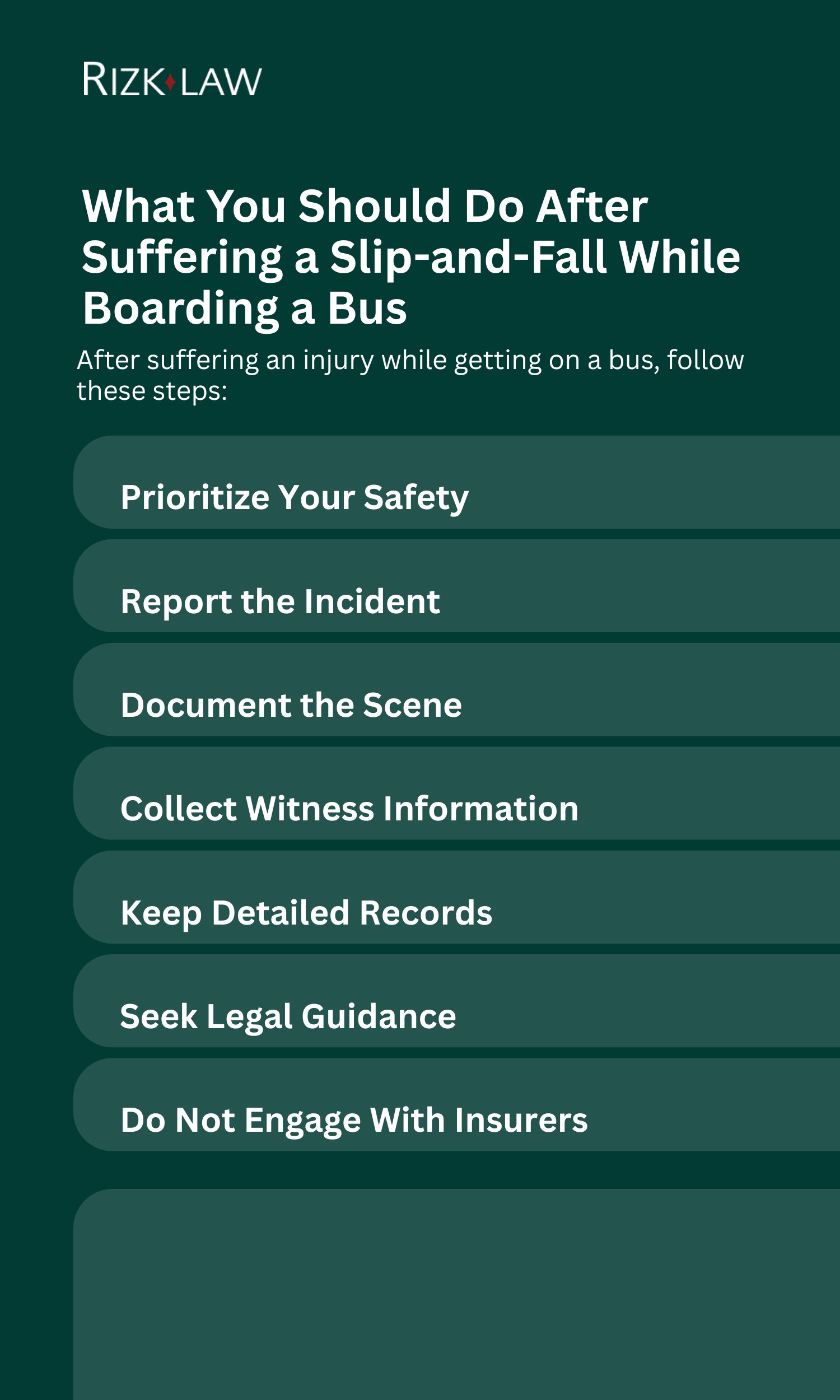 What You Should Do After Suffering a Slip-and-Fall While Boarding a Bus