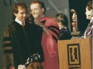 Rizk graduating from Lewis & Clark Law School in 1988