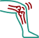Dislocated joints icon