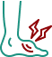 Foot injuries icon
