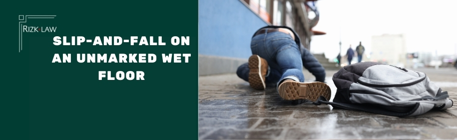Slip-and-Fall on an Unmarked Wet Floor