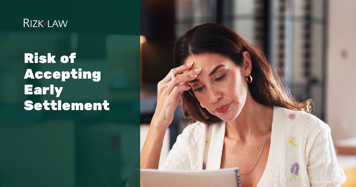 Risk of Accepting Early Settlement