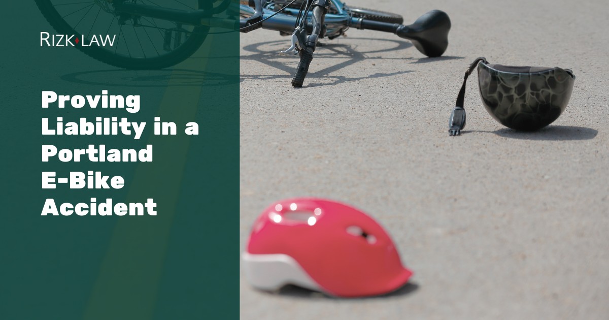 Proving Liability in a Portland E-Bike Accident