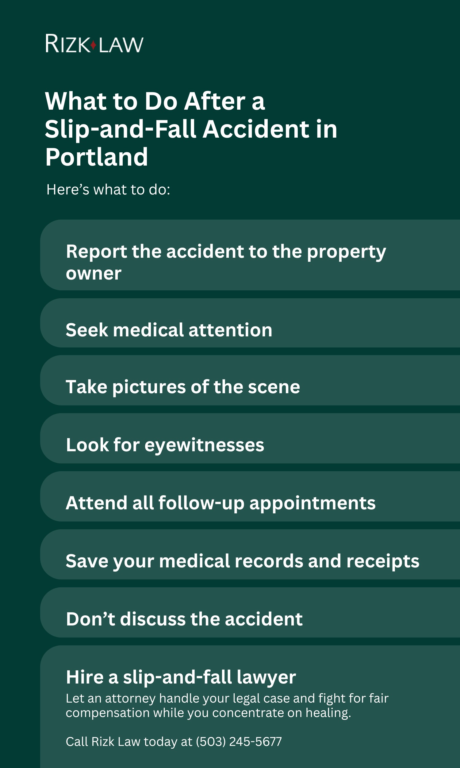 What to Do After a Slip-and-Fall Accident in Portland